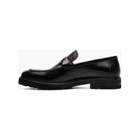 Stacy Adams Hale Moc Toe Bit Slip On Walking Shoes Black 25678-001