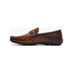 Stacy Adams Embrey Moc Toe Bit Slip-On Dress Shoes Cognac 25703-221