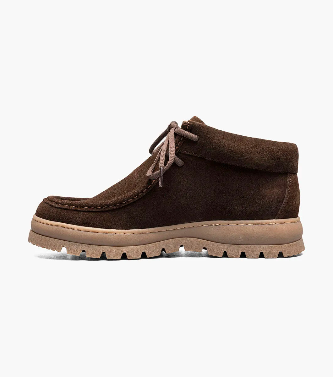 Stacy Adams Dublin II Moc Toe Boot Suede Brown 63169-200