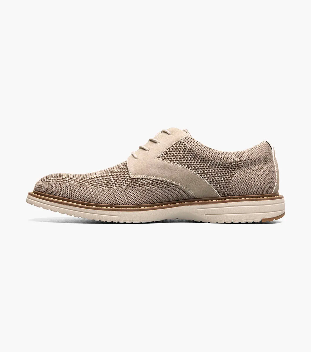 Nunn Bush Griff Knit Plain Toe Oxford Walking Shoes Taupe Multi 85099-261