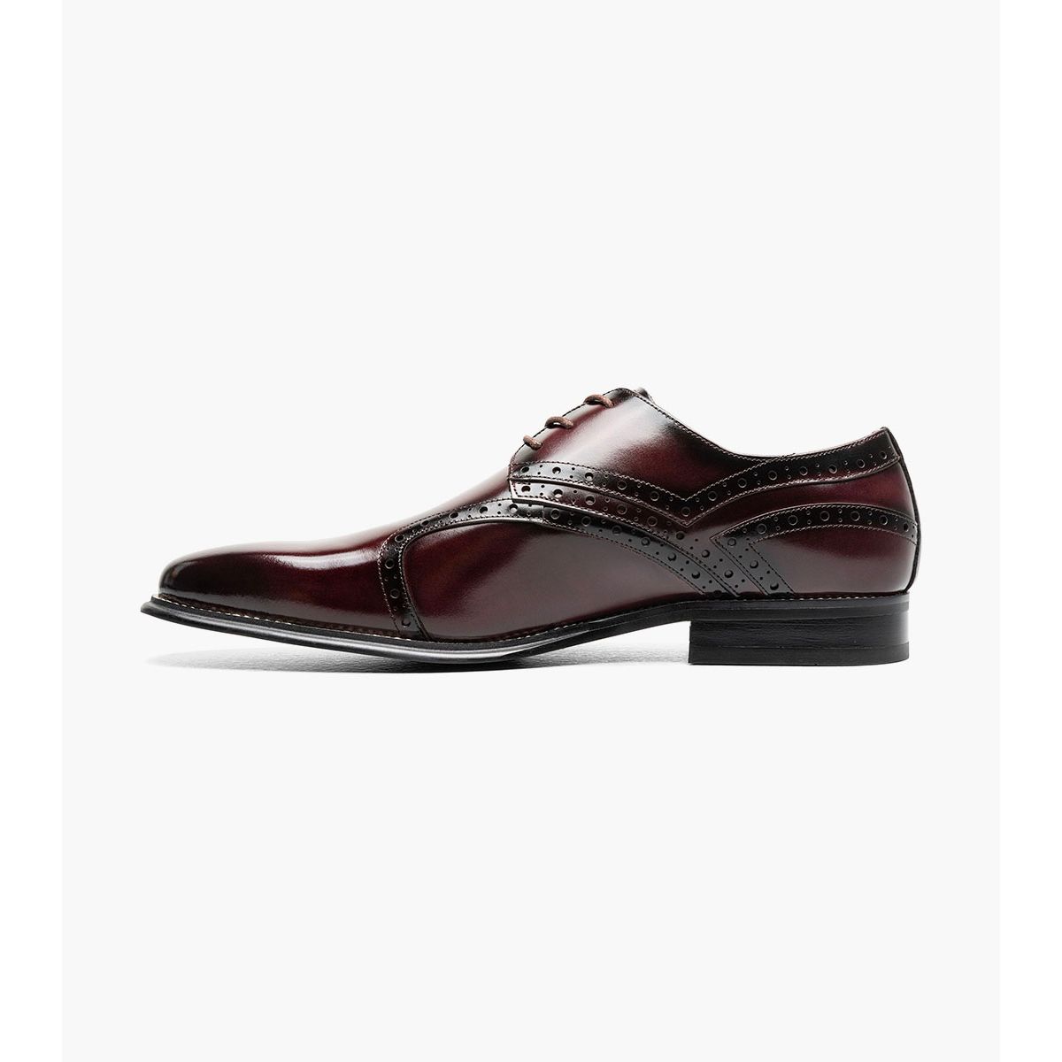Stacy Adams Alexander Plain Toe Oxford Dress Shoes Burgundy 25791-601