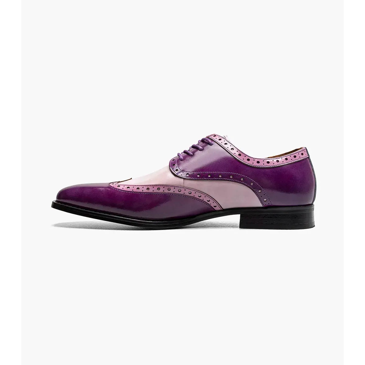Stacy Adams Tindall Wingtip Oxford Men's Shoes 25832-540 Purple Multi