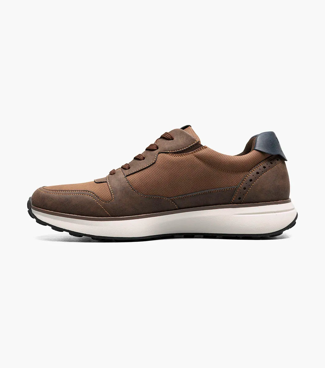 Nunn Bush KORE Swift Moc Toe Sneaker Comfort Brown Multi 85151-249