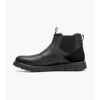 Nunn Bush Karnak Plain Toe Chelsea Boot Leather Black Tumbled  85137-007