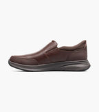 Nunn Bush KORE Taz EZ Hands-Free Moc Toe Slip-On Brown Tumbled 85192-247