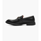 Stacy Adams Todridge Moc Toe Bit Slip On Shoes Black Tumbled 25729-007