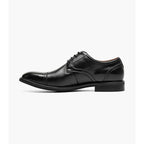Stacy Adams Bailey Cap Toe Oxford Rich Leather Shoes Black 25750-001