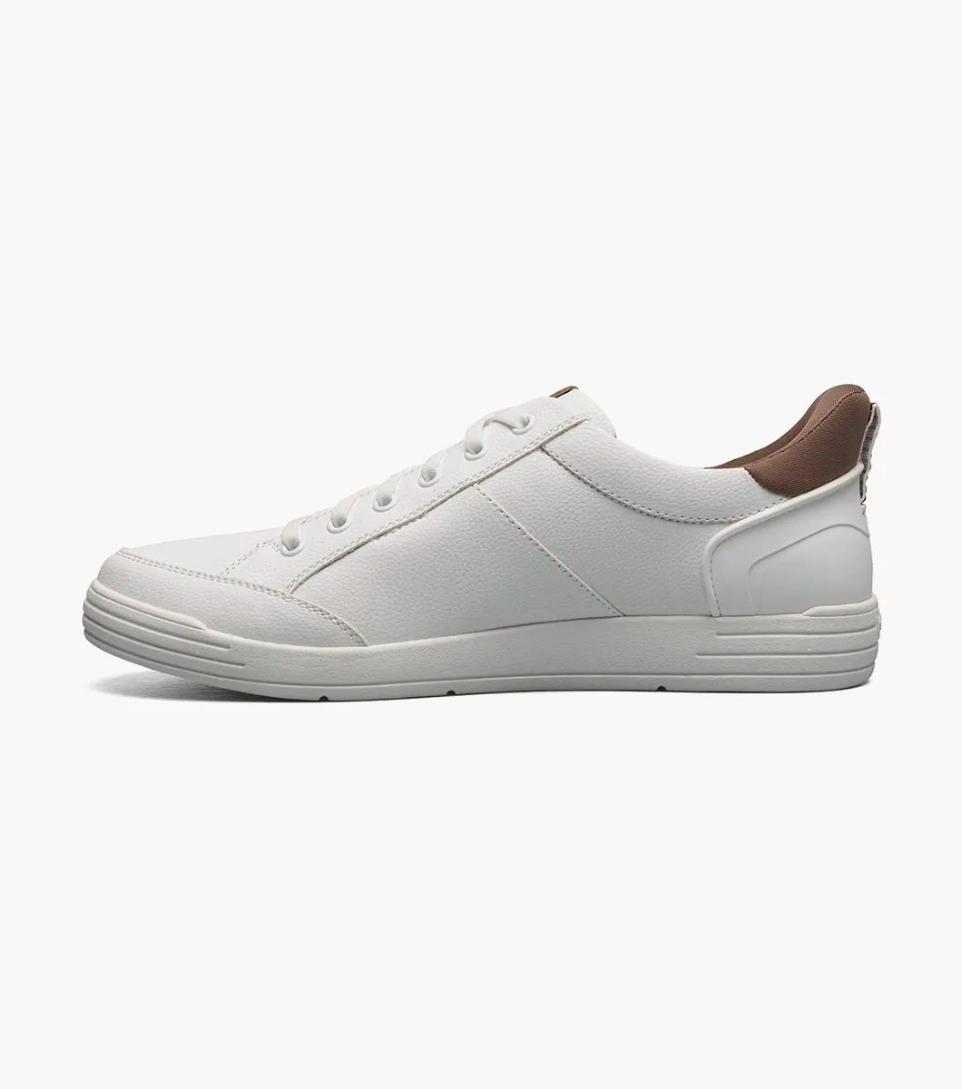 Nunn Bush KORE City Walk EZ Lace To Toe Oxford Sneaker White 85152-100