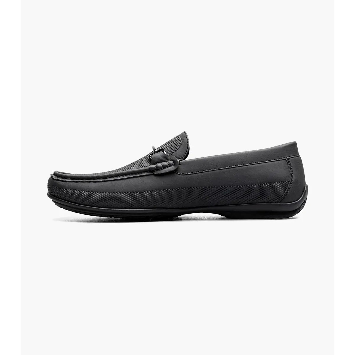 Stacy Adams Colton Moc Toe Bit Slip On Shoes Black 25760-001