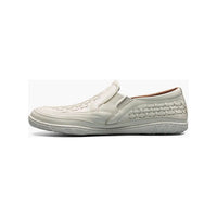 Stacy Adams Ithaca Moc Toe Slip On Men's Shoes White 25656-100