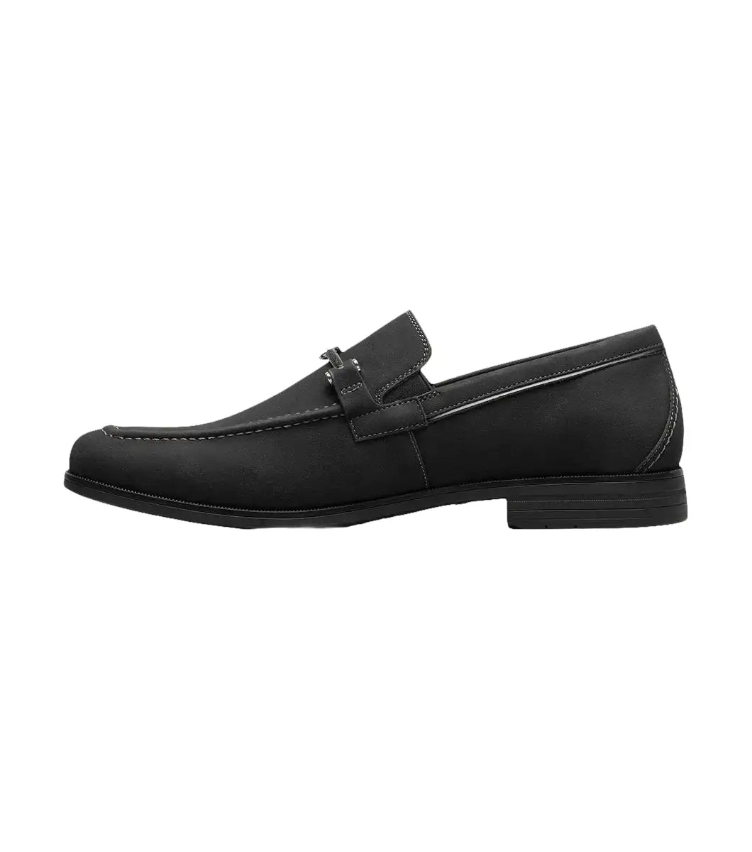 Stacy Adams Richardson Moc Toe Bit Slip On Shoes Black 25746-001