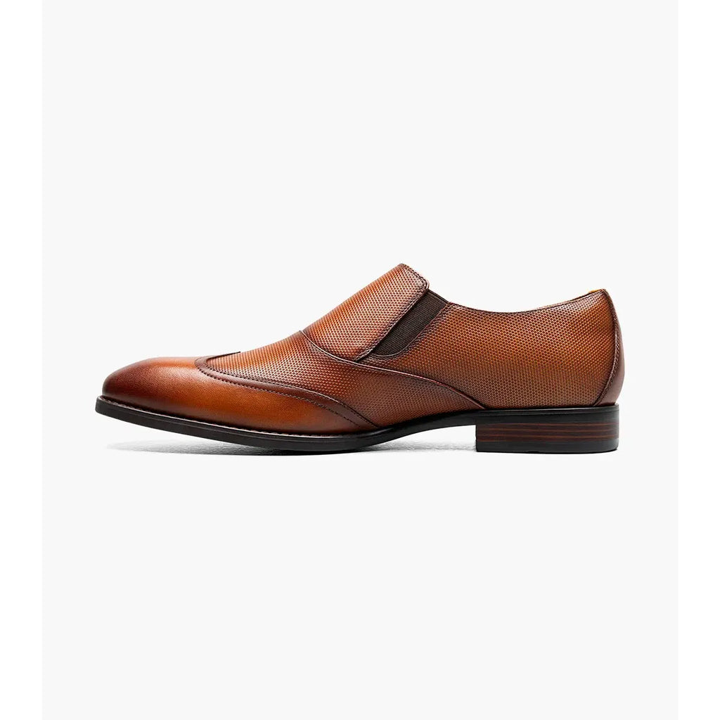 Stacy Adams Lockwood Wingtip Ornament Slip On Dress Shoes Black 25767-001