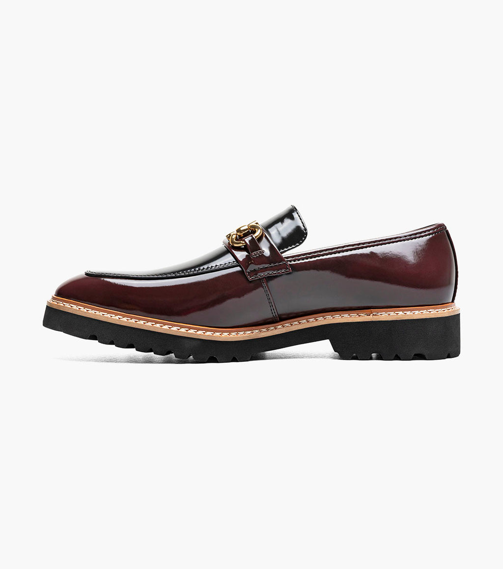Stacy Adams Carabello Moc Toe Bit Slip On Burgundy Multi 25804-641