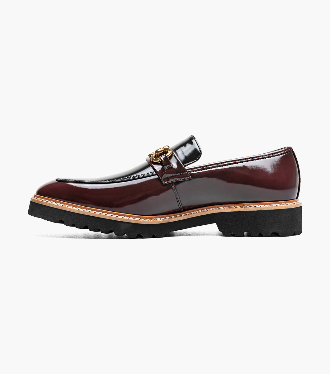 Stacy Adams Carabello Moc Toe Bit Slip On Burgundy Multi 25804-641