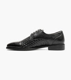 Stacy Adams Franchetti Cap Toe Oxford Leather Shoes 25812-001 Black
