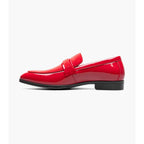 Stacy Adams Spratley Moc Toe Saddle Slip On Dress Shoes Red 25686-600