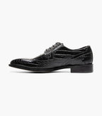 Stacy Adams Talamanco Bike Toe Oxford Animal Print Black 25788-001