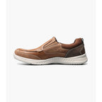 Nunn Bush Conway Moc Toe Slip On Walking Shoes Dark Tan 84846-240