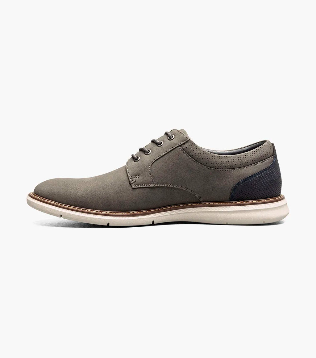Nunn Bush Chase Casual Plain Toe Oxford Shoes Athletic Sole Gray 85093-020