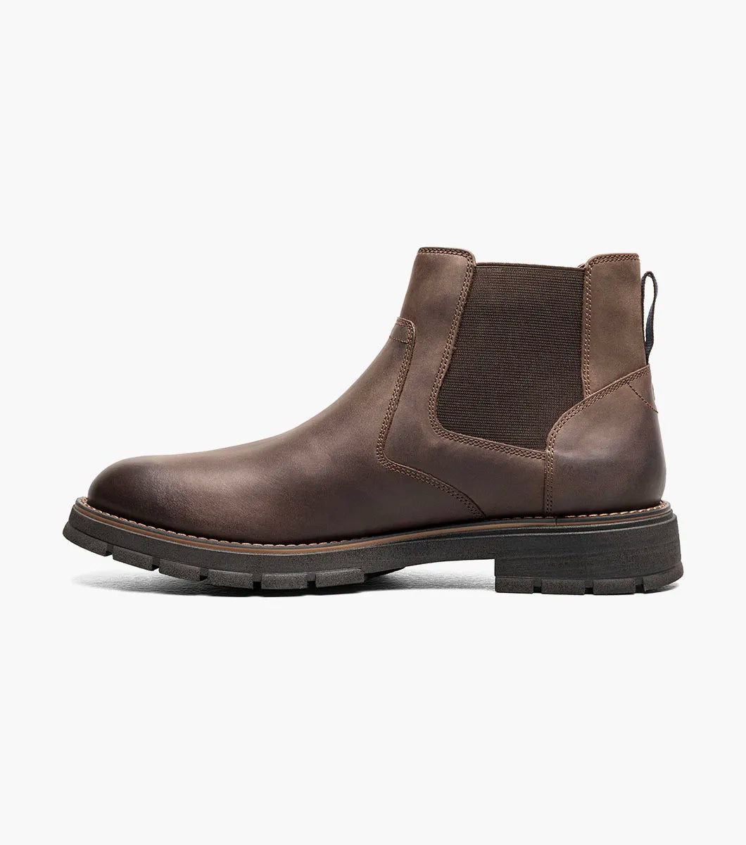 Nunn Bush Briggs Plain Toe Chelsea Boot Brown CH 85178-215