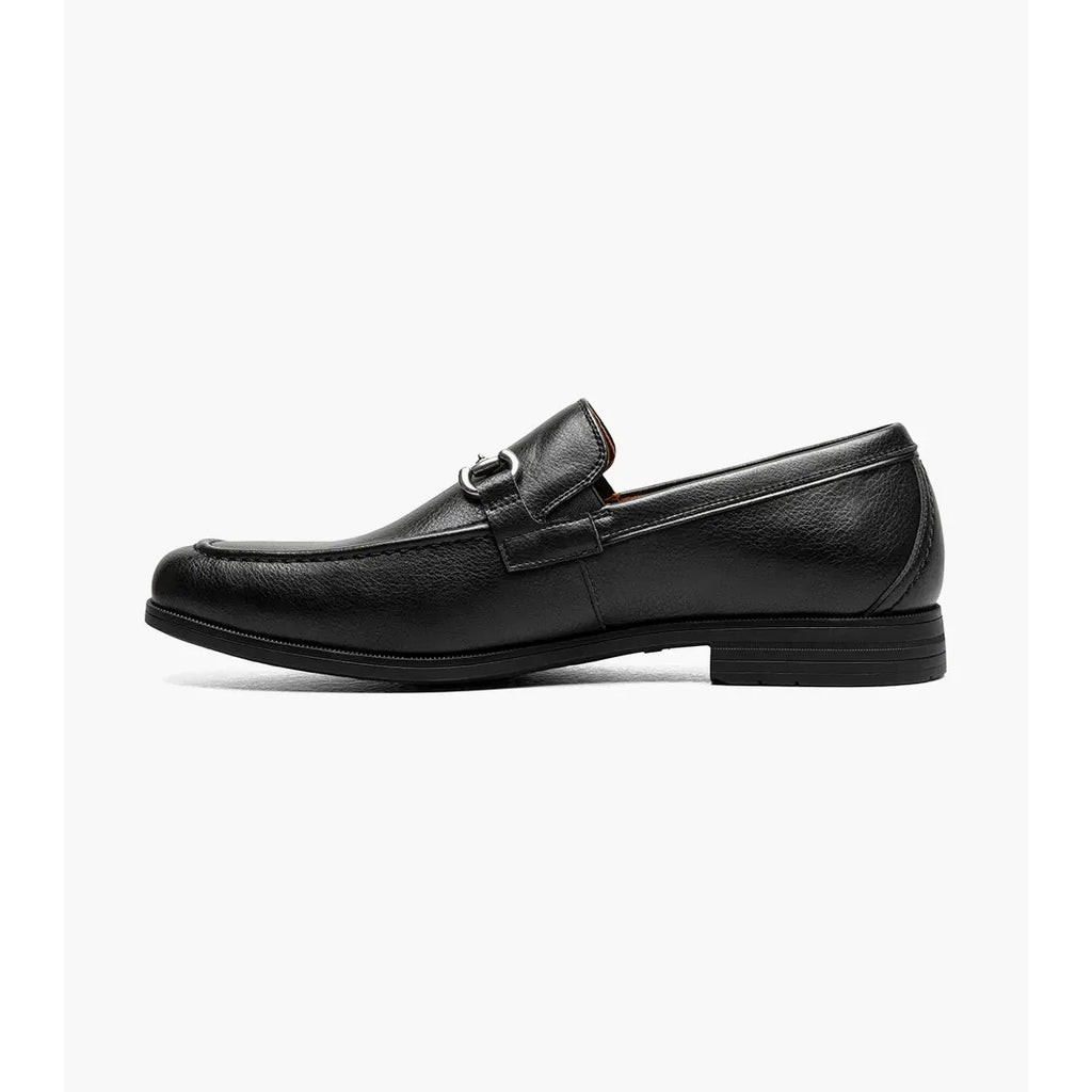 Stacy Adams Richmont Moc Toe Bit Slip On Shoes Black Tumbled 21567-007