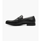 Stacy Adams Richmont Moc Toe Bit Slip On Shoes Black Tumbled 21567-007