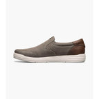 Nunn Bush KORE City Walk Canvas Moc Toe Slip On Cement Canvas 84896-031
