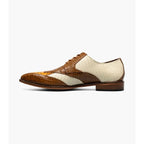 Stacy Adams Tristano Modified Bike Toe Oxford Shoes Tan Multi 25694-238
