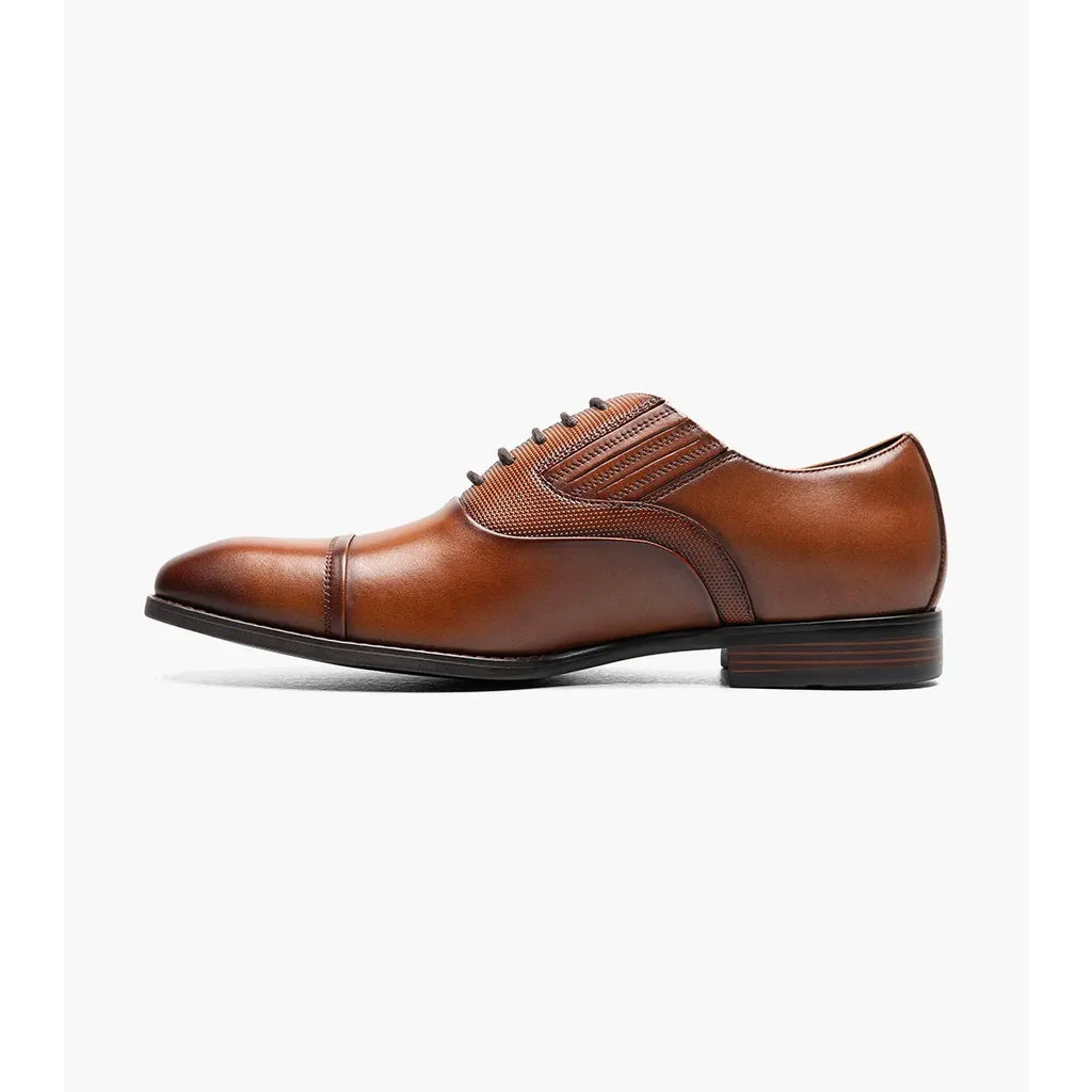 Stacy Adams Lucas Cap Toe Oxford Dress Shoes Cognac 25766-221