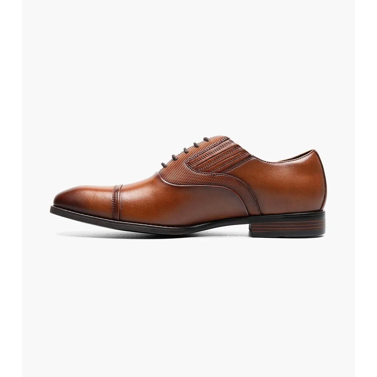 Stacy Adams Lucas Cap Toe Oxford Dress Shoes Cognac 25766-221