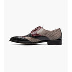 Stacy Adams Tristano Modified Bike Toe Oxford Shoes Burgundy Multi 25694-641