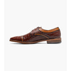 Stacy Adams Fiorentino Cap Toe Oxford Print Leather 25814-249 Brown Multi