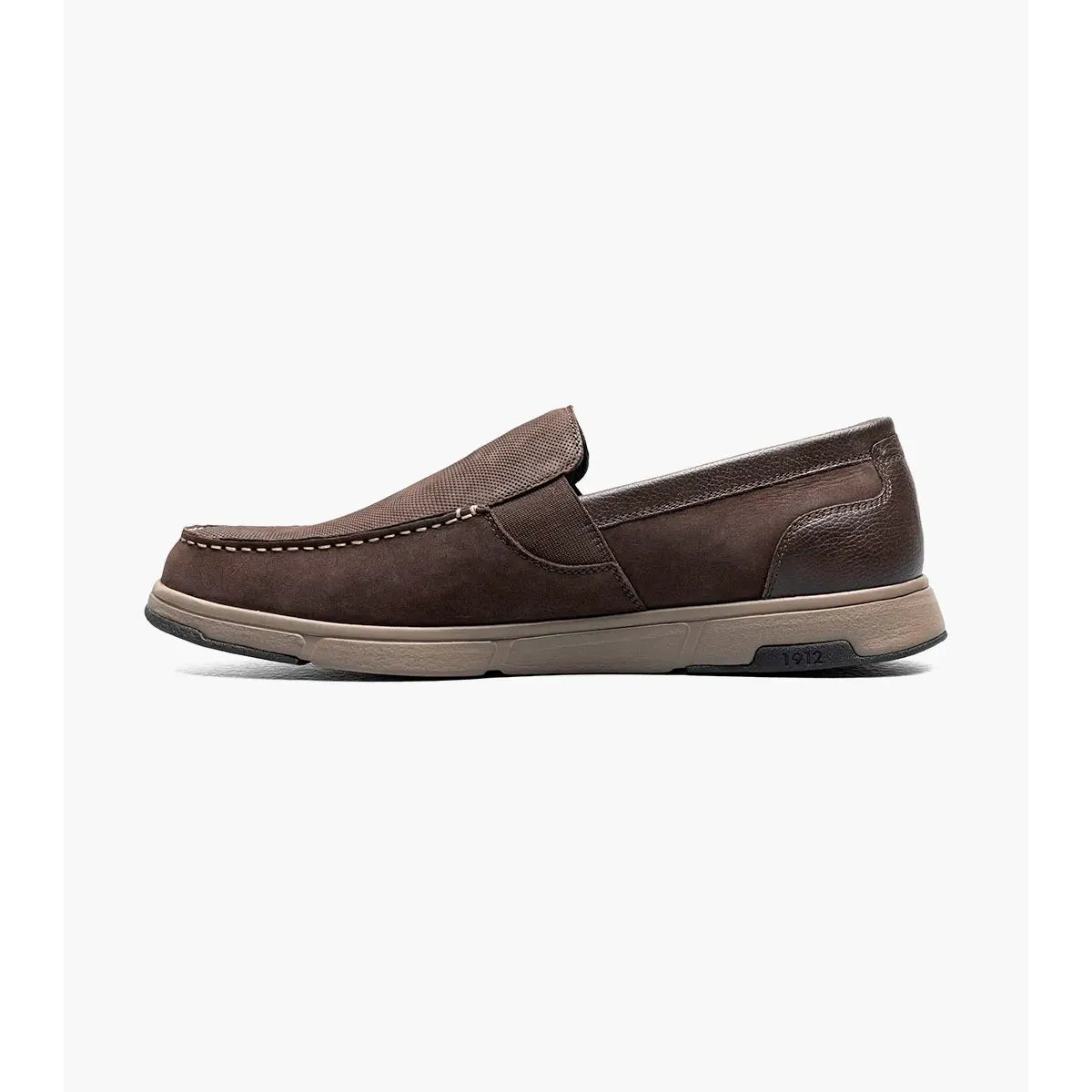 Nunn Bush Luca Moc Toe Venetian Slip On Shoes Leather Brown 85173-200