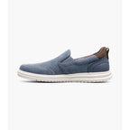 Nunn Bush Brew City EZ Hands Free Canvas Moc Toe Slip On Navy Multi 85165-492