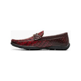 Stacy Adams Embrey Moc Toe Bit Slip-On Dress Shoes Wine 25703-609