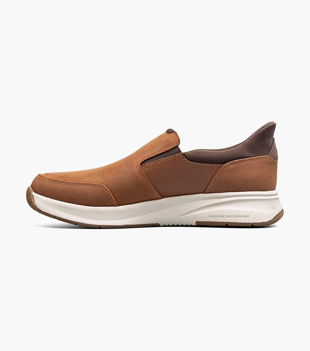 Nunn Bush KORE Taz EZ Hands-Free Moc Toe Slip-On Tan Multi 85192-238