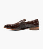 Stacy Adams Rubiano Moc Toe Buckle Strap Slip On Dark Brown 25787-200