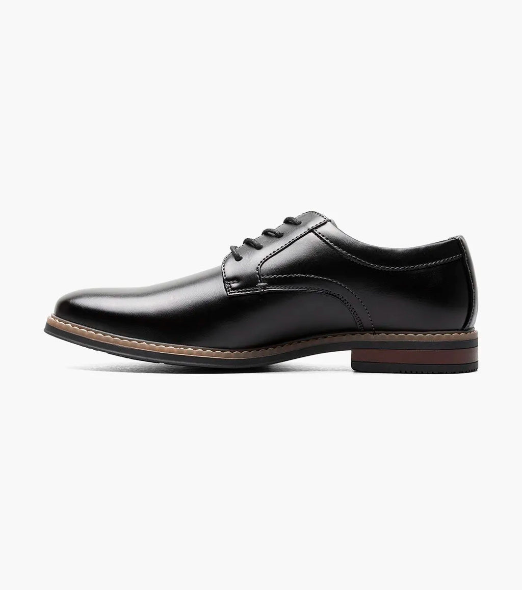 Nunn Bush Carmelo Plain Toe Oxford Walking Shoes Black 81509-001