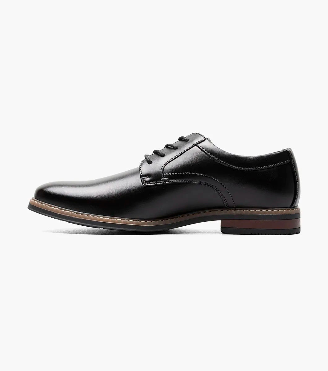 Nunn Bush Carmelo Plain Toe Oxford Walking Shoes Black 81509-001