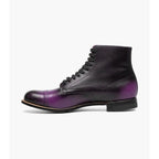 Stacy Adams Madison Cap Toe Lace Up Boot Tone On Tone Purple 00110-542