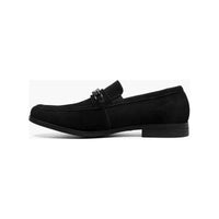 Stacy Adams Ravelle Moc Toe Bit Slip On Shoes Black Suede 25680-008