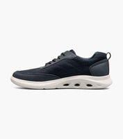 Nunn Bush Ponte Knit Moc Toe Sneaker Lightweight Navy Multi 85116-492