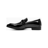 Stacy Adams Spratley Moc Toe Saddle Slip On Dress Shoes Black 25686-001