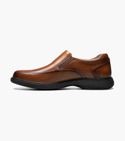 Nunn Bush KORE Pro Bike Toe Slip On Shoes Soft Leather Cognac 84945-221