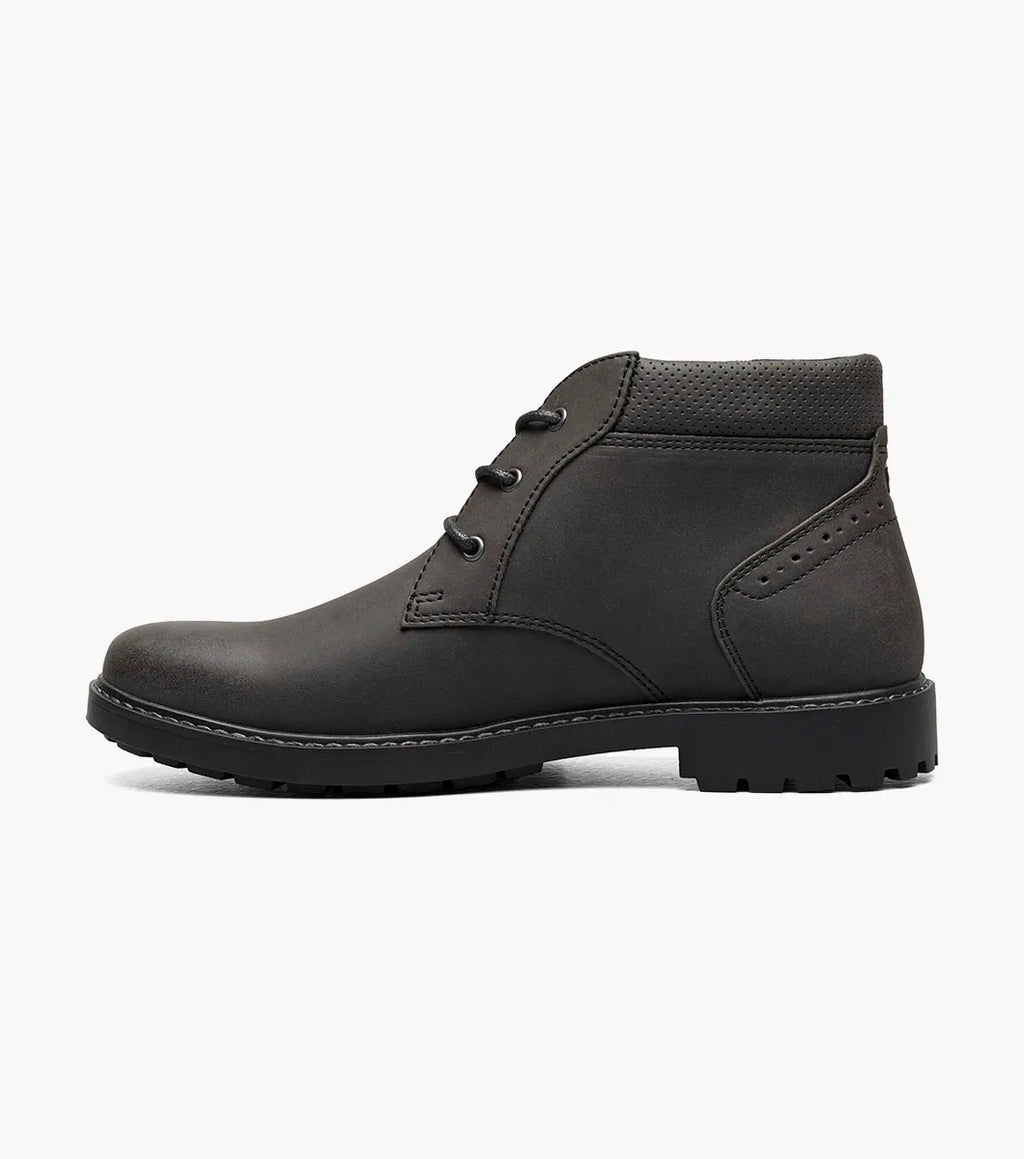 Nunn Bush Delton Plain Toe Chukka Boot Lightweight Black 81708-001