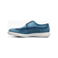 Stacy Adams Trudell Wingtip Lace Up Walking Shoes Light Blue  25691-459