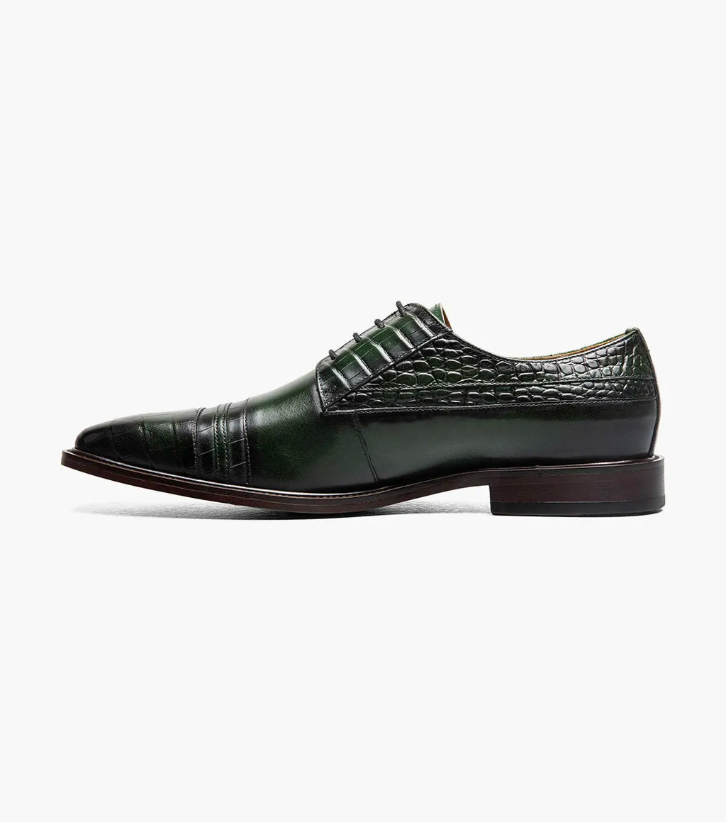 Stacy Adams Martino Cap Toe Oxford Leather Green 25833-300