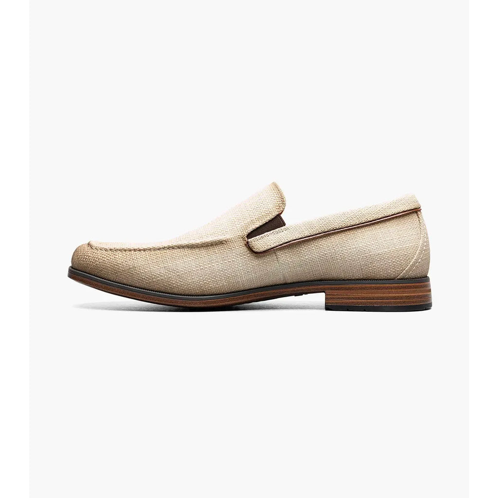 Stacy Adams Ridgely Moc Toe Slip On Casual Shoes Natural 25758-280