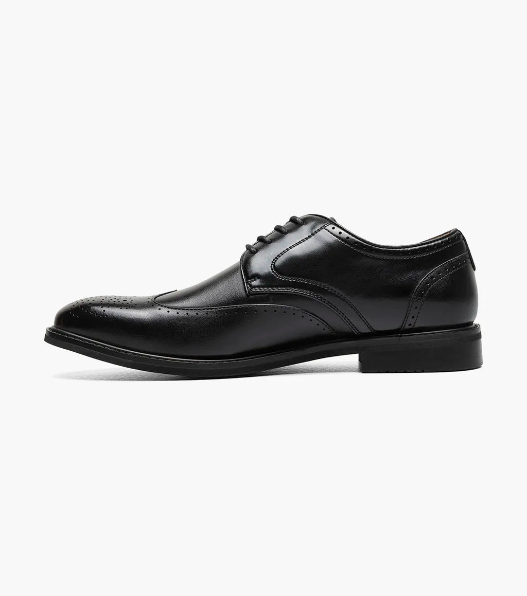 Stacy Adams Bennett Wingtip Oxford Classic Shoes Black 25752-001