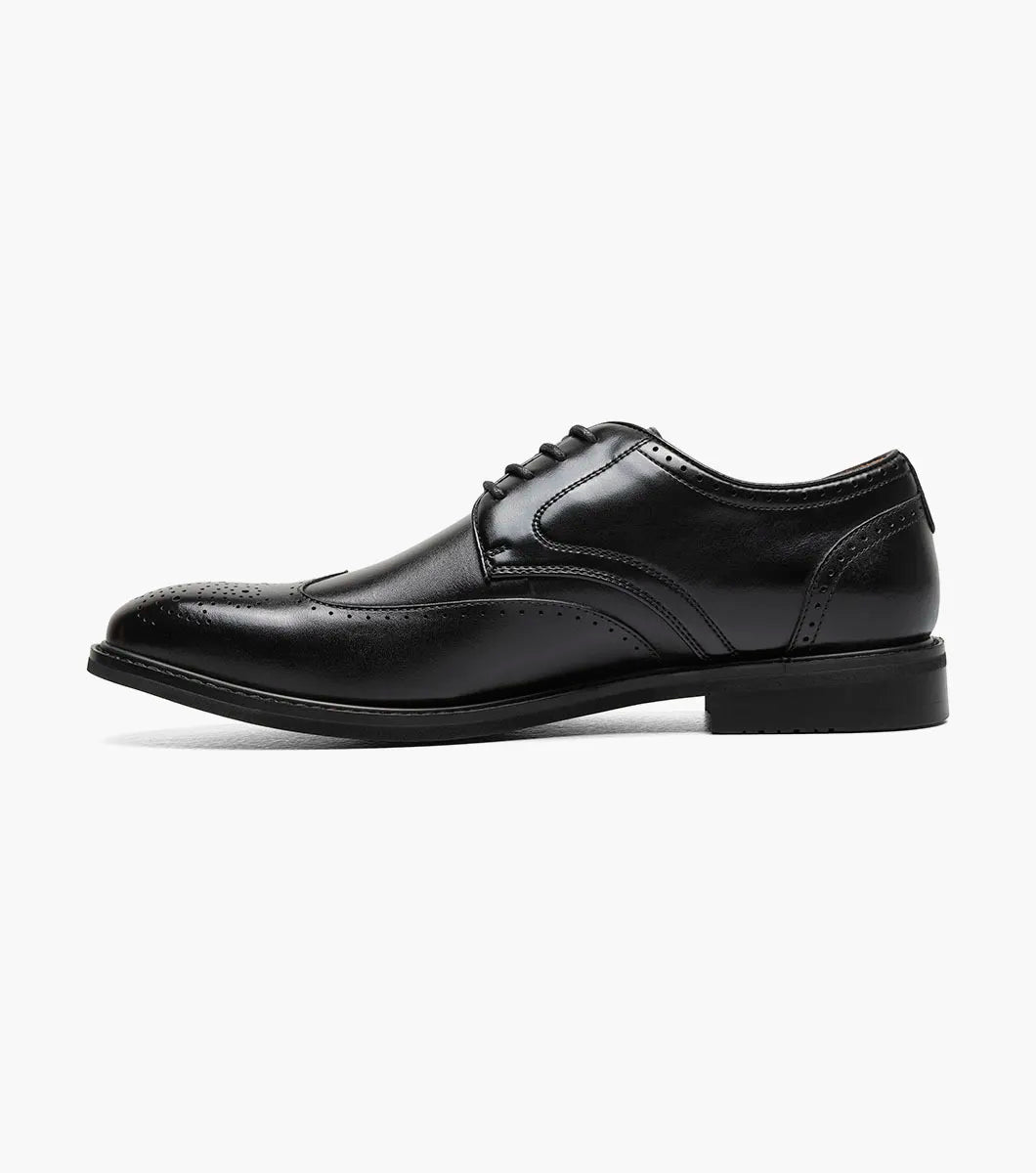 Stacy Adams Bennett Wingtip Oxford Classic Shoes Black 25752-001